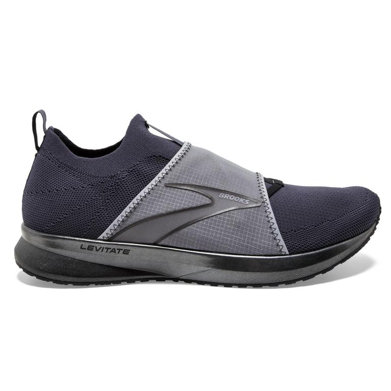 Brooks Levitate 4 LE Mens Road Running Shoes - Grey/Black/Tradewinds - Indonesia (IEWX-90487)